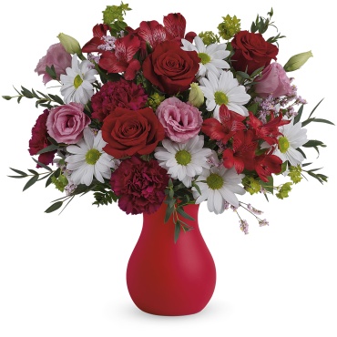 Kissed With Crimson Bouquet