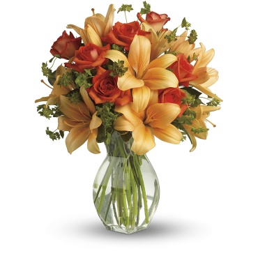 Fiery Lily and Rose