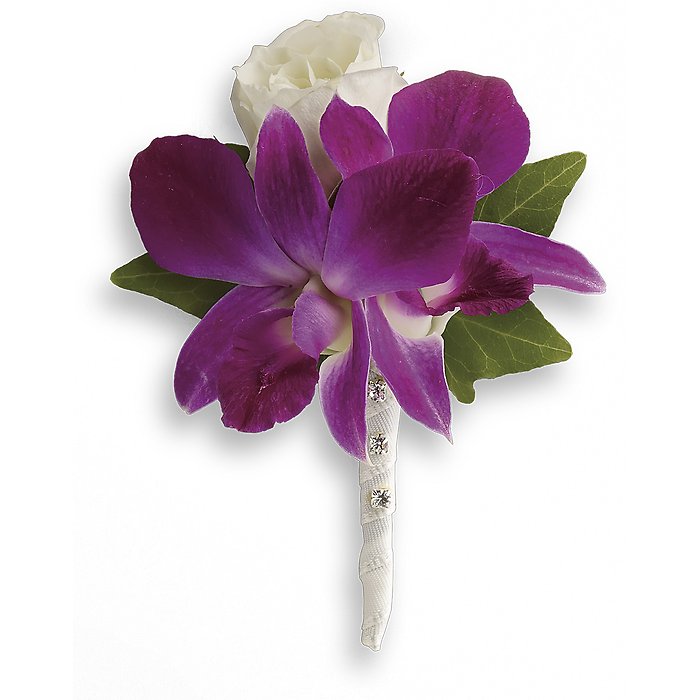 Fresh in Fuchsia Boutonniere
