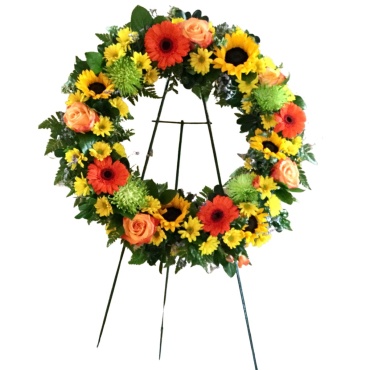 Sunflower Wreath Standing Spray