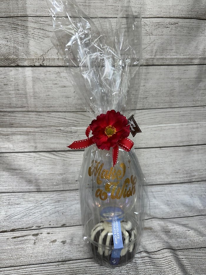 Chocolate Bundt Cake & Glass