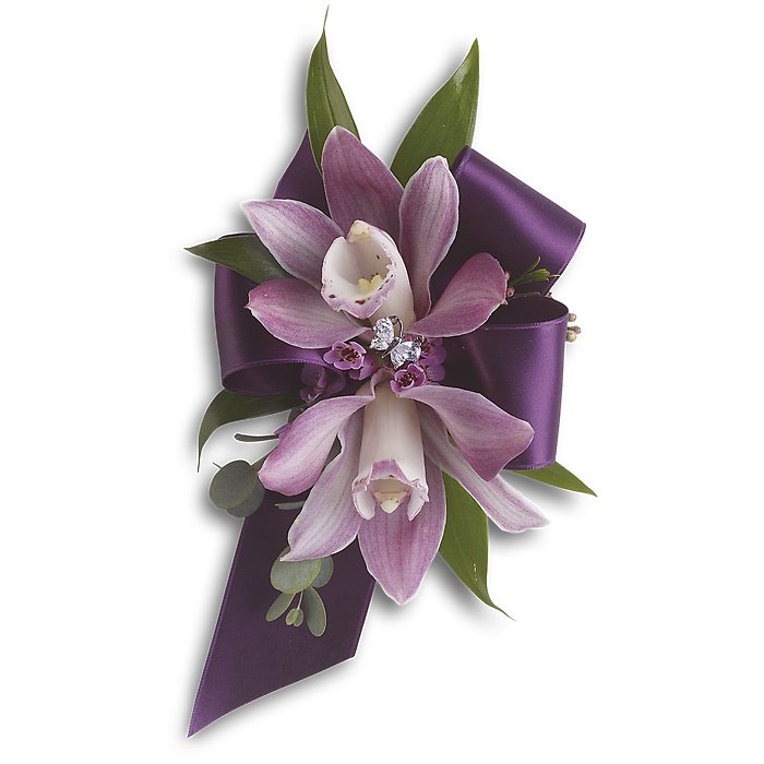 Exquisite Orchid Wristlet